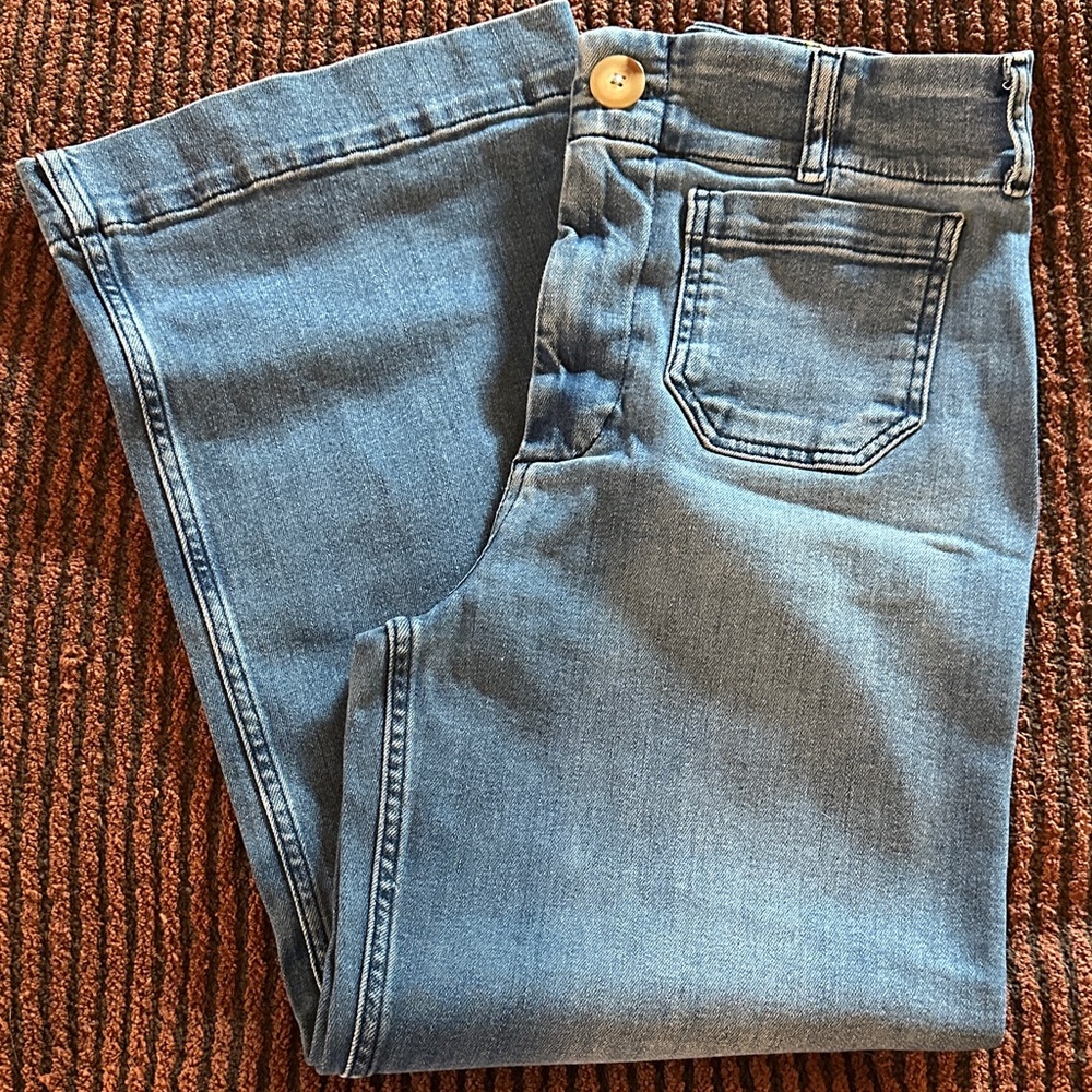 Maeve Blue Flare Jeans